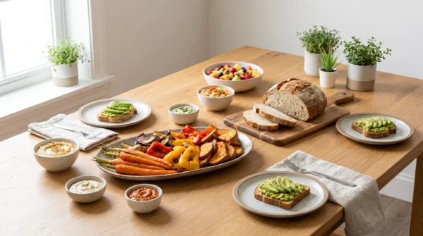Vegan Brunch Table Healthy Food Photo
