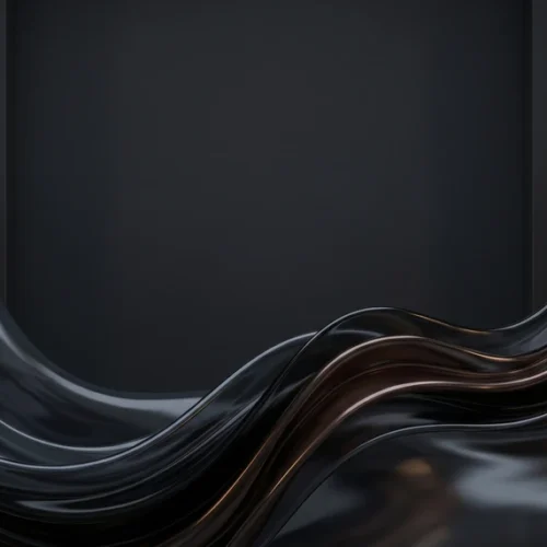 Black Metallic Liquid Wave Background Image