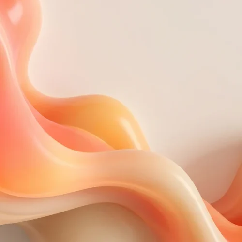 Orange Coral Liquid Wave Abstract Background