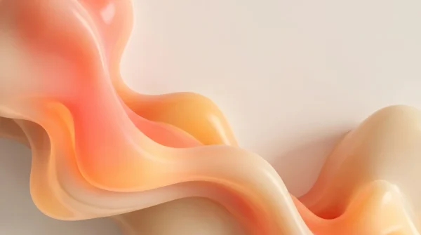 Orange Coral Liquid Wave Abstract Background