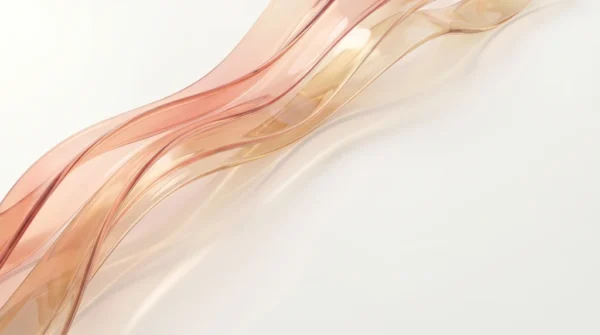 White Peach Flowing Line Abstract Background