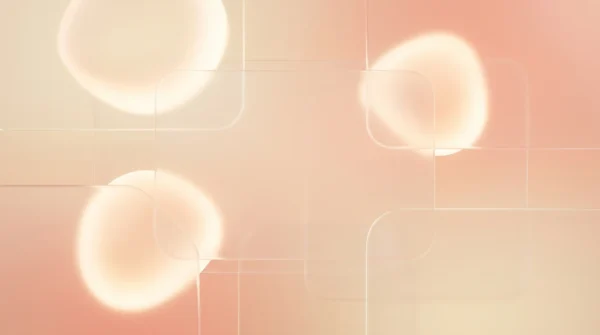 Peach Glow Bubble Pastel Abstract Background