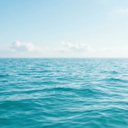 Turquoise Sea Background with Gentle Waves