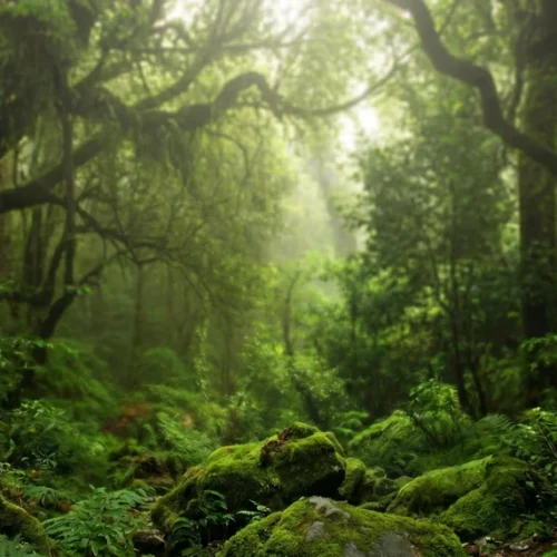 Deep Green Nature Background