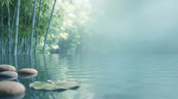 Spa Style Water Reflection Background