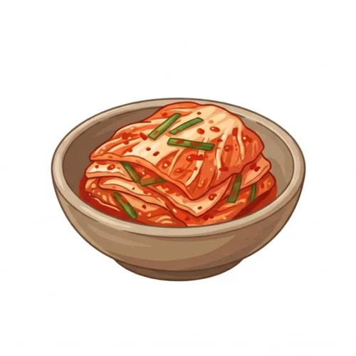 Kimchi Korean Food Illustration