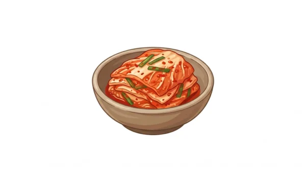 Kimchi Korean Food Illustration
