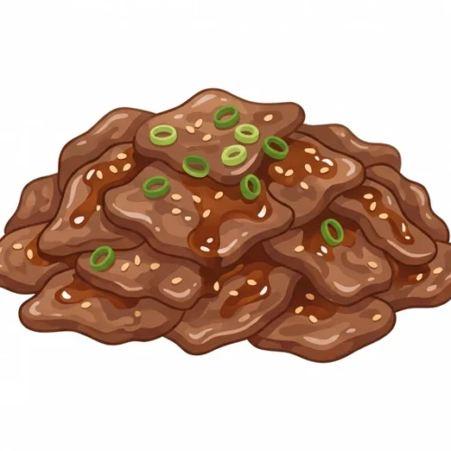 Bulgogi Korean Food Illustration