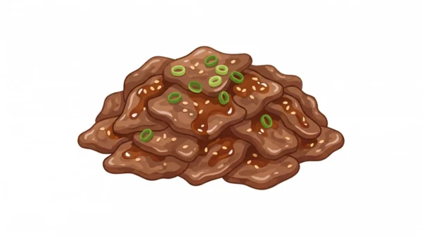 Bulgogi Korean Food Illustration
