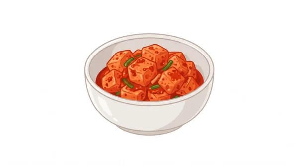 Kkakdugi Korean Food Illustration