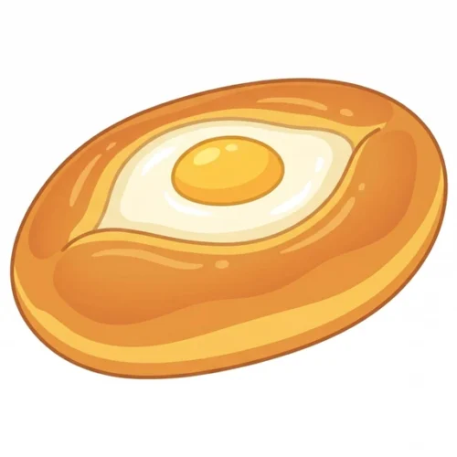 Gyeran-ppang Korean Food Illustration