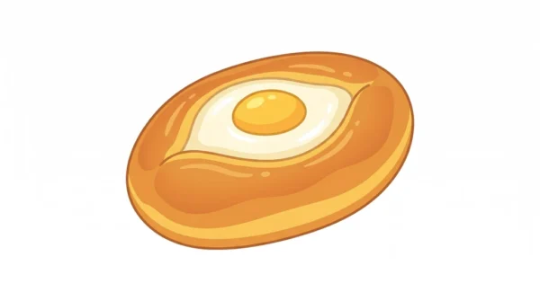 Gyeran-ppang Korean Food Illustration