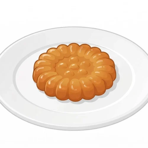 Yakgwa Korean Food Illustration
