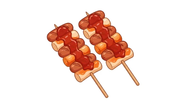 Sotteok Sotteok Korean Food Illustration