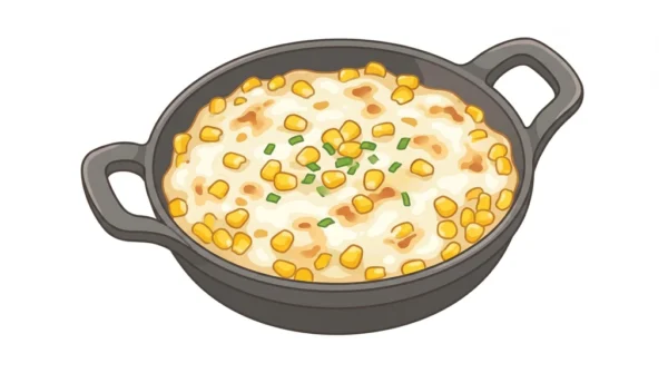 Corn Cheese Korean Food Illustration