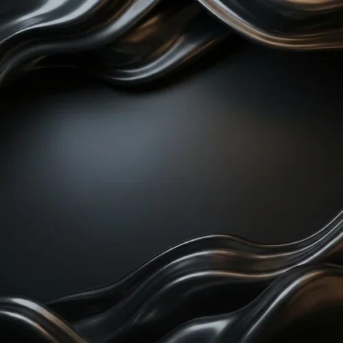 Dark Chrome Liquid Wave Abstract Background