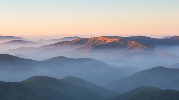 Sunlit Mountain Ridge Background Sunlit Mountain Ridge Background