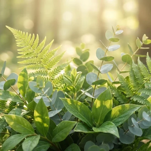 Green Leaf Light Background