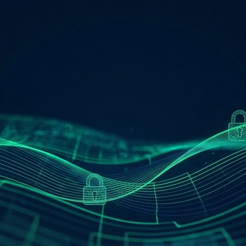 Secure Digital Transaction Flow Background
