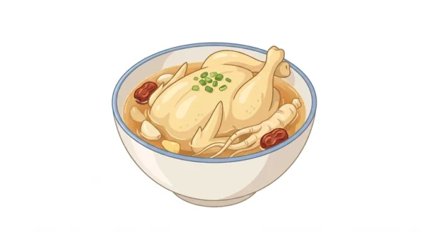 Samgyetang Korean Food Illustration Samgyetang Korean Food Illustration