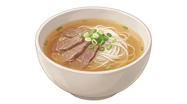 Gomtang Korean Food Illustration
