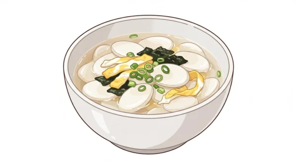 Tteokguk Korean Food Illustration Tteokguk Korean Food Illustration