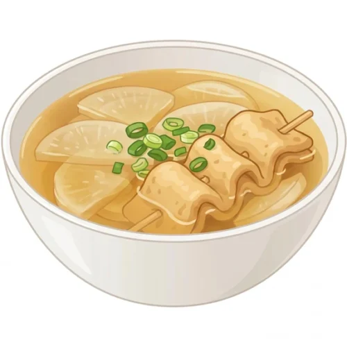 Eomuk Tang Korean Food Illustration