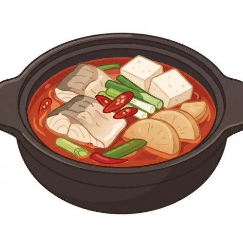 Dongtae Jjigae Korean Food Illustration