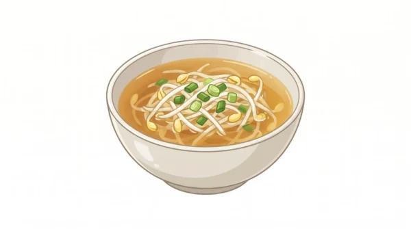 Kongnamul Guk Korean Food Illustration