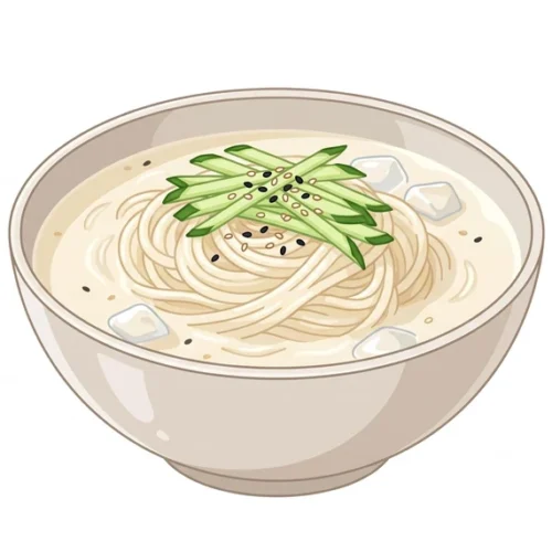 Kongguksu Korean Food Illustration