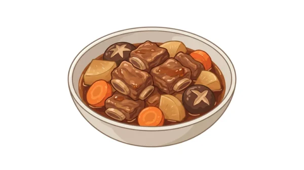 Galbi Jjim Korean Food Illustration Galbi Jjim Korean Food Illustration