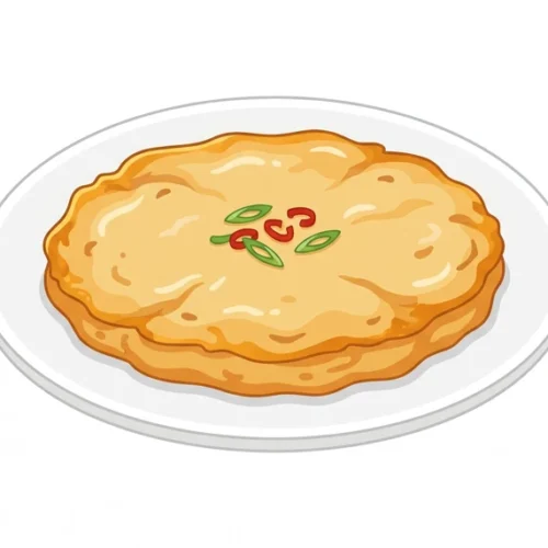Gamja Jeon Korean Food Illustration