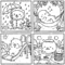 16 Cute Otter Coloring Pages, Hand-Drawn Printable Coloring Book PDF