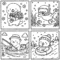 16 Cute Otter Coloring Pages, Hand-Drawn Printable Coloring Book PDF