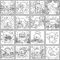 16 Cute Otter Coloring Pages, Hand-Drawn Printable Coloring Book PDF