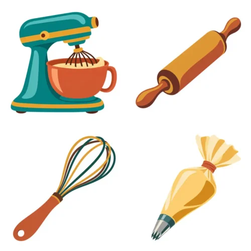 Bakery Packaging Retro Graphic Clipart, Digital Stickers, 12 Images, Transparent PNG for Baking Business Labels