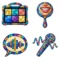 Speech Therapy SLP Resource Clipart & Digital Stickers, Stained Glass Transparent PNG, 12 Images for AAC Worksheets