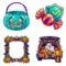 Trunk or Treat Event Flyer Clipart & Digital Stickers, 90s Airbrush Transparent PNG, 12 Images for School Church PTO